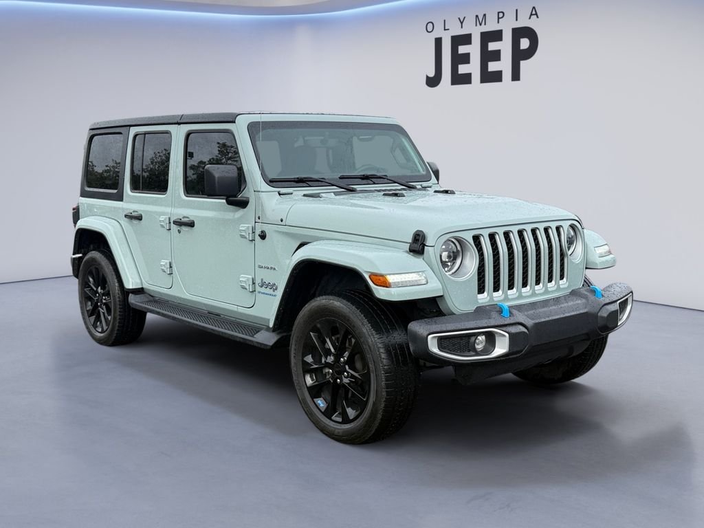 Used 2023 Gray Jeep Sahara 4xe image 9