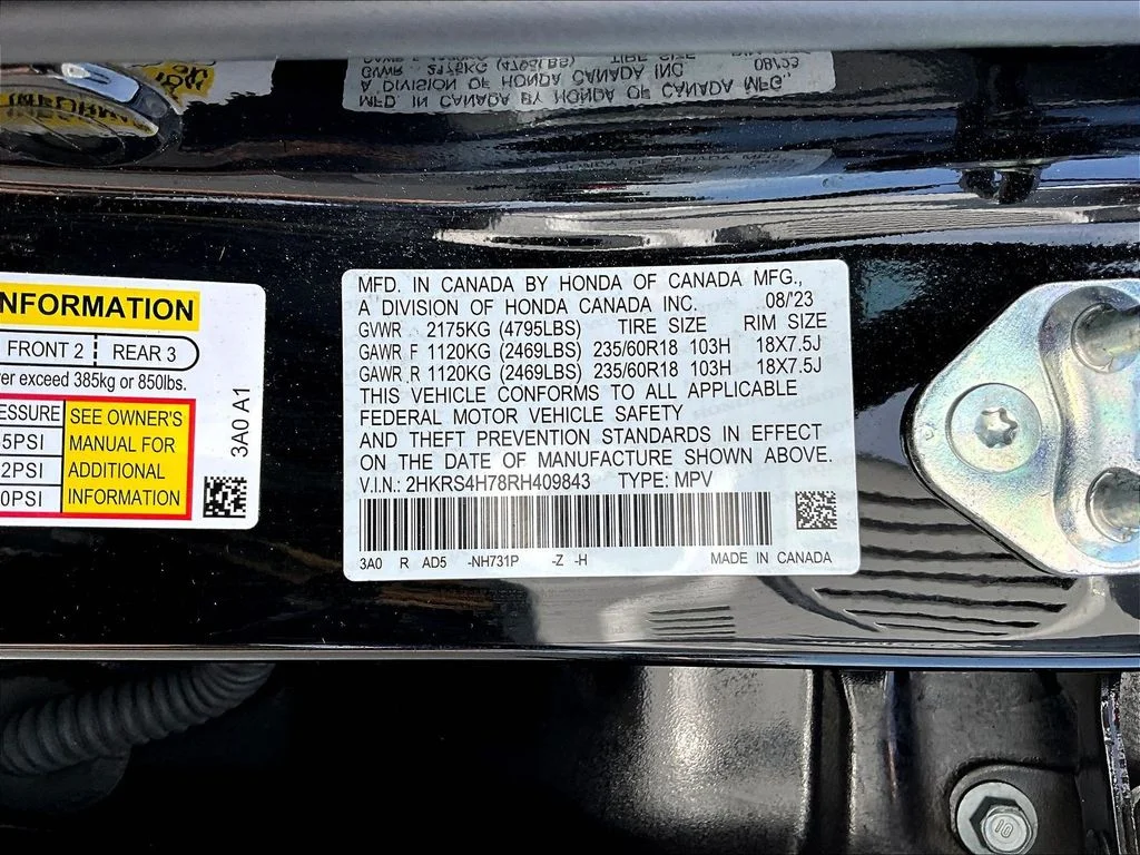 Used 2024 Crystal Black Pearl Honda EX-L image 19