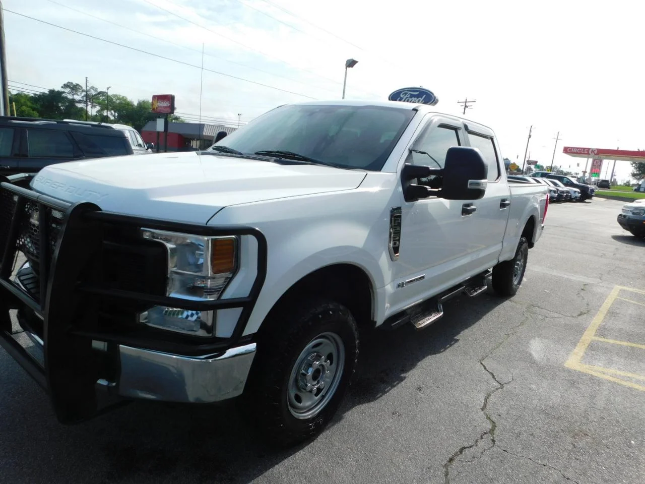 Used 2020 White Ford XL 4WD Crew Cab 6.75 ft Box image 4