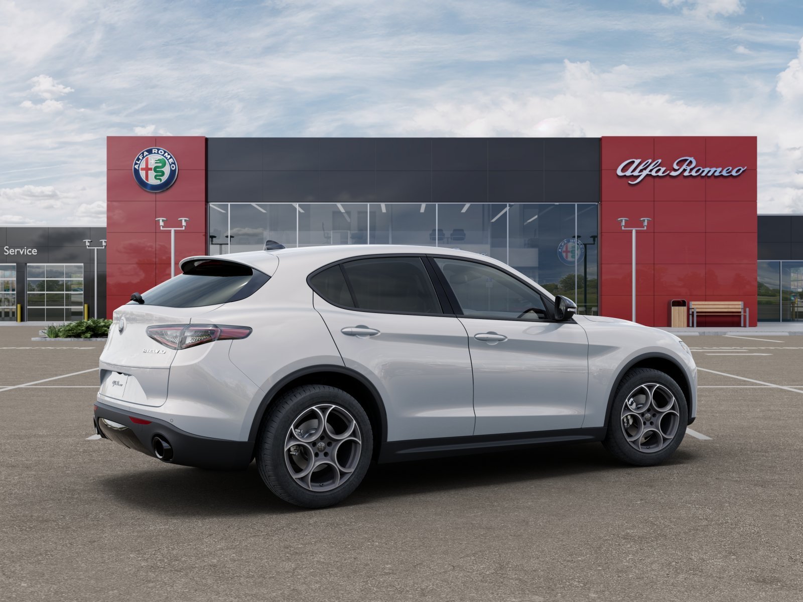 New 2025 Moonlight Gray Metallic Exterior Paint Alfa Romeo Base image 48