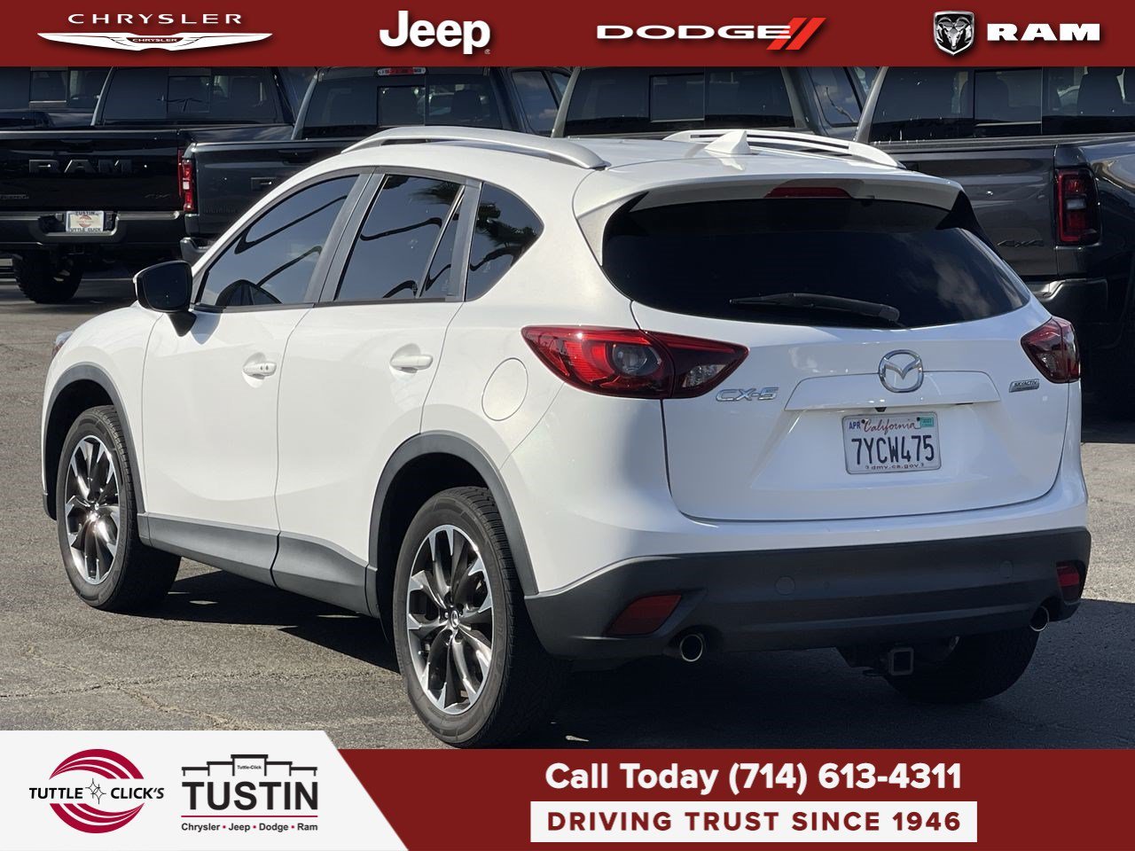 Used 2016 Crystal White Pearl Mica Mazda Grand Touring image 4