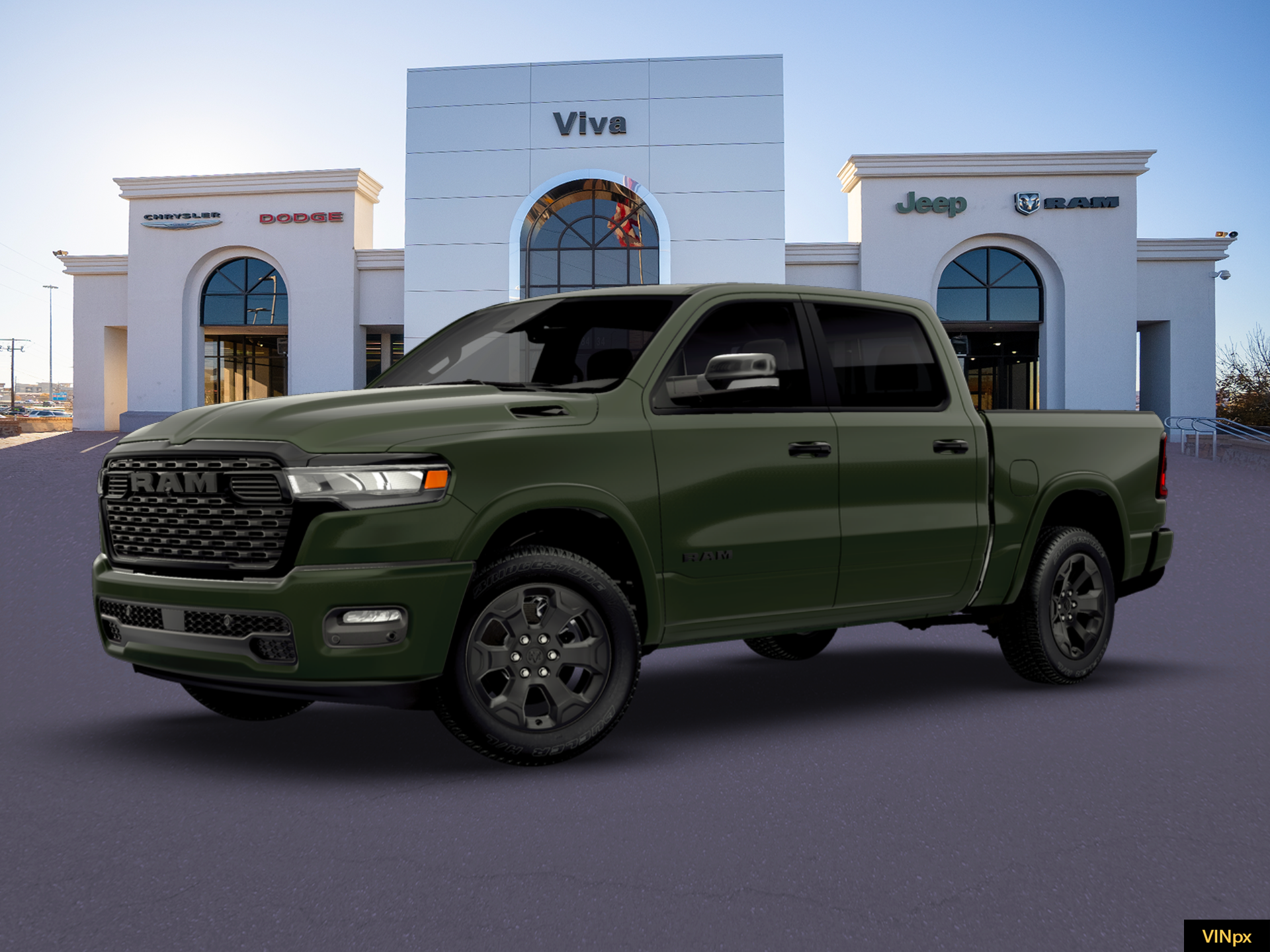 New 2026 Serrano Green Metallic RAM Big Horn/Lone Star image 2