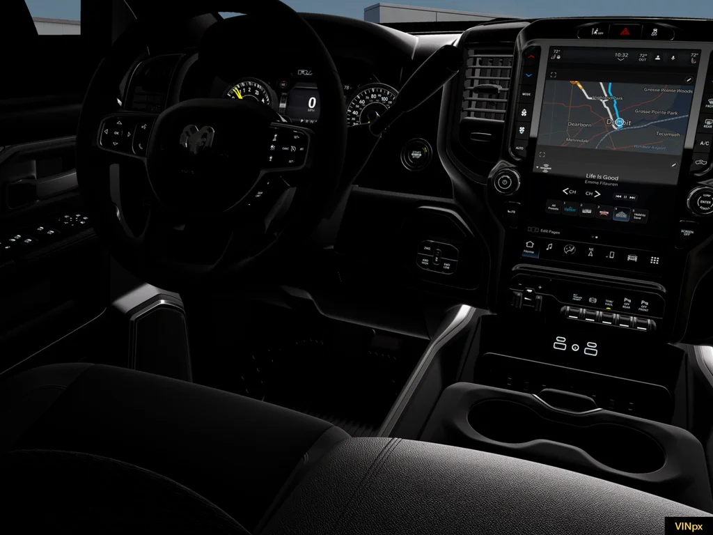 New 2026 Diamond Black Crystal Pearl-Coat Exterior Paint RAM Big Horn Night Edition image 21