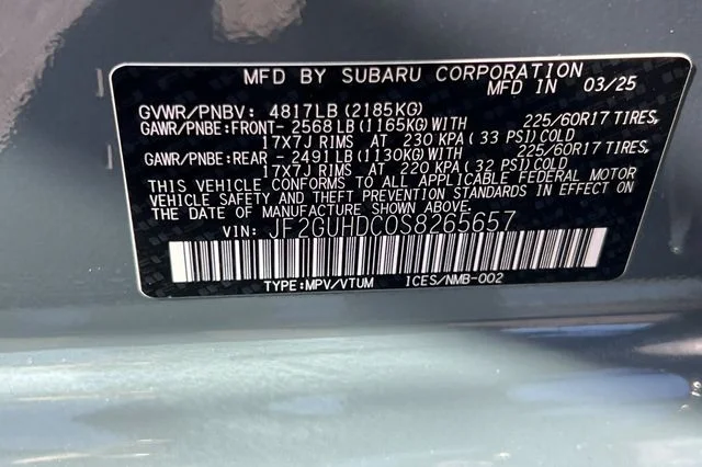 Certified Used 2025 Blue Subaru Premium image 34