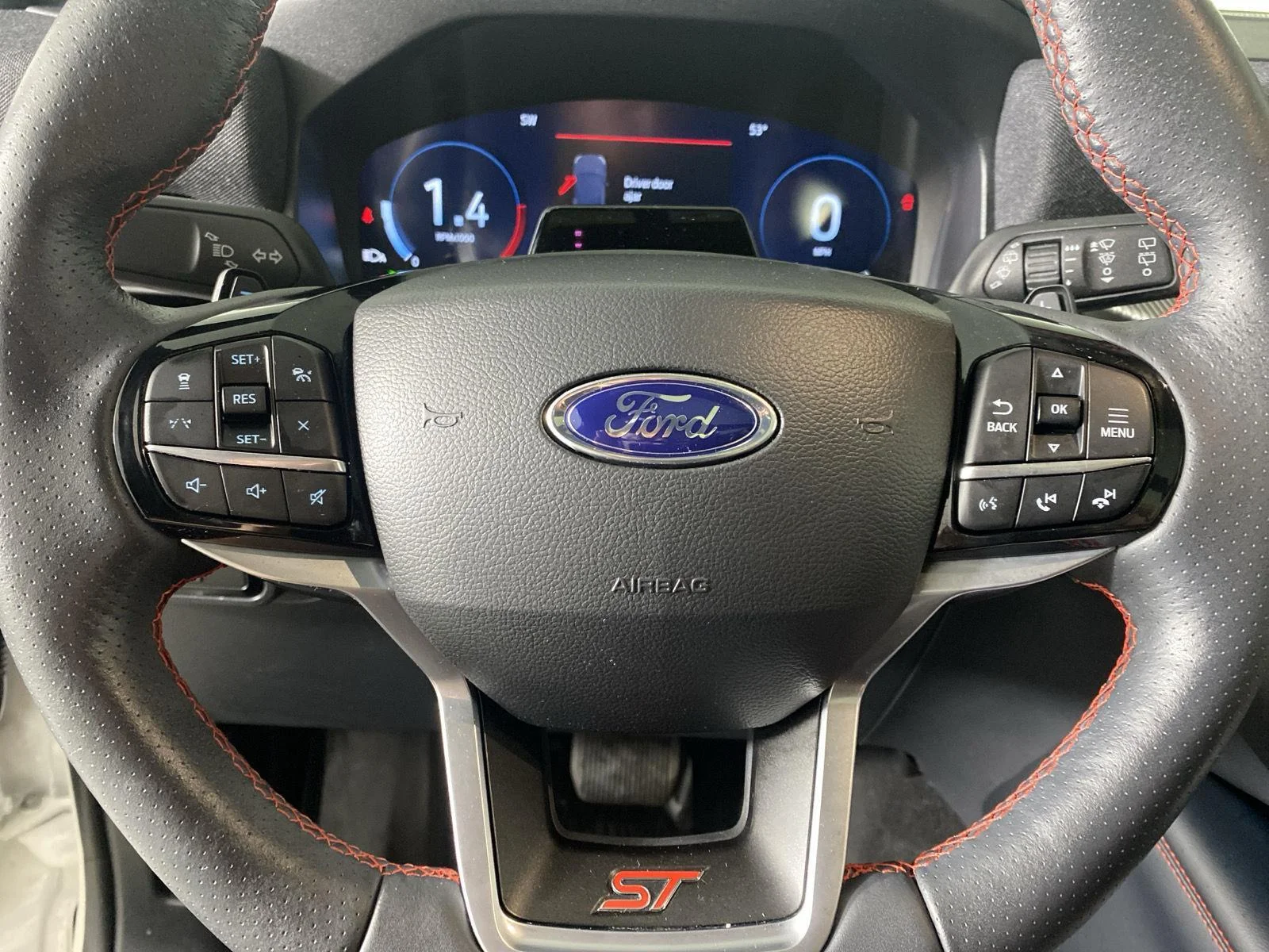 Used 2025 Star White Metallic Tri-Coat Ford ST image 17