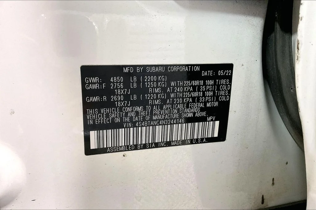 Used 2022 White Subaru Limited image 33