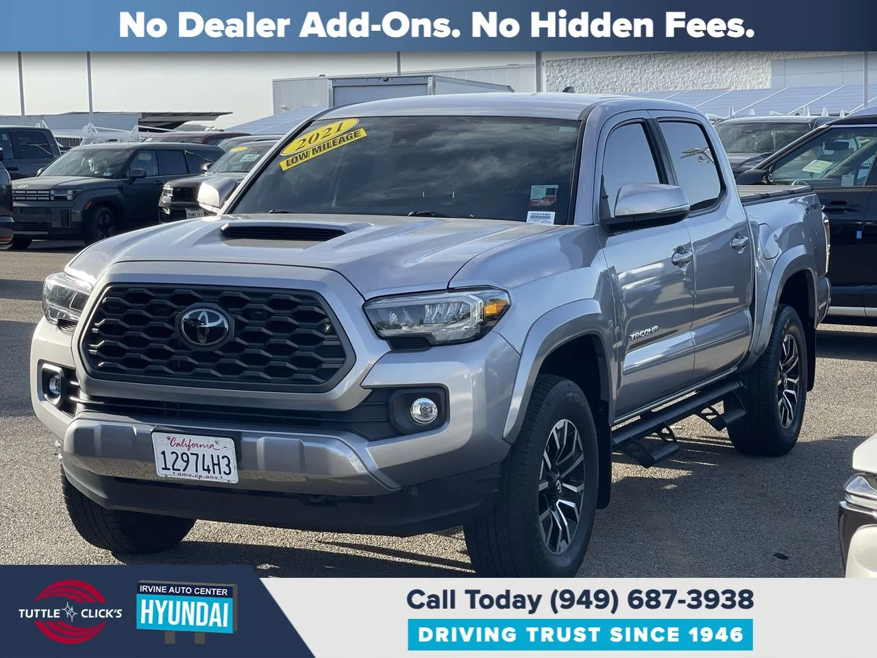 Used 2021 SILVER SKY METALL TOYOTA TRUCK TRD SPORT image 12