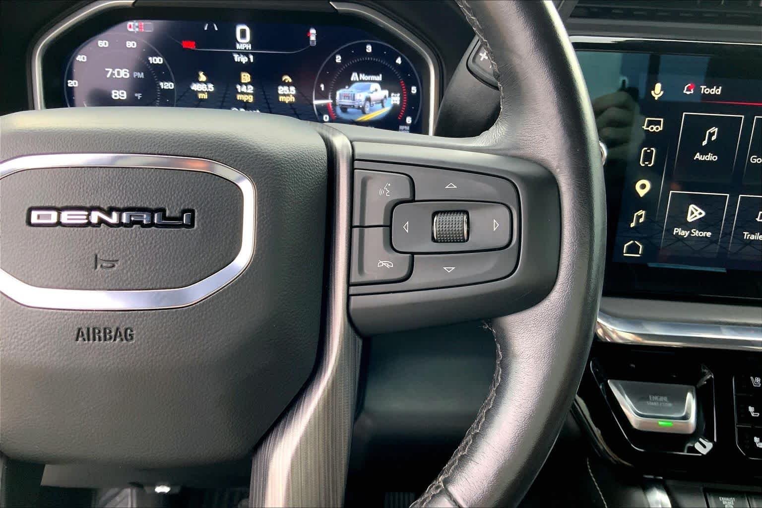 Used 2024 White Frost Tricoat GMC Denali Ultimate image 25