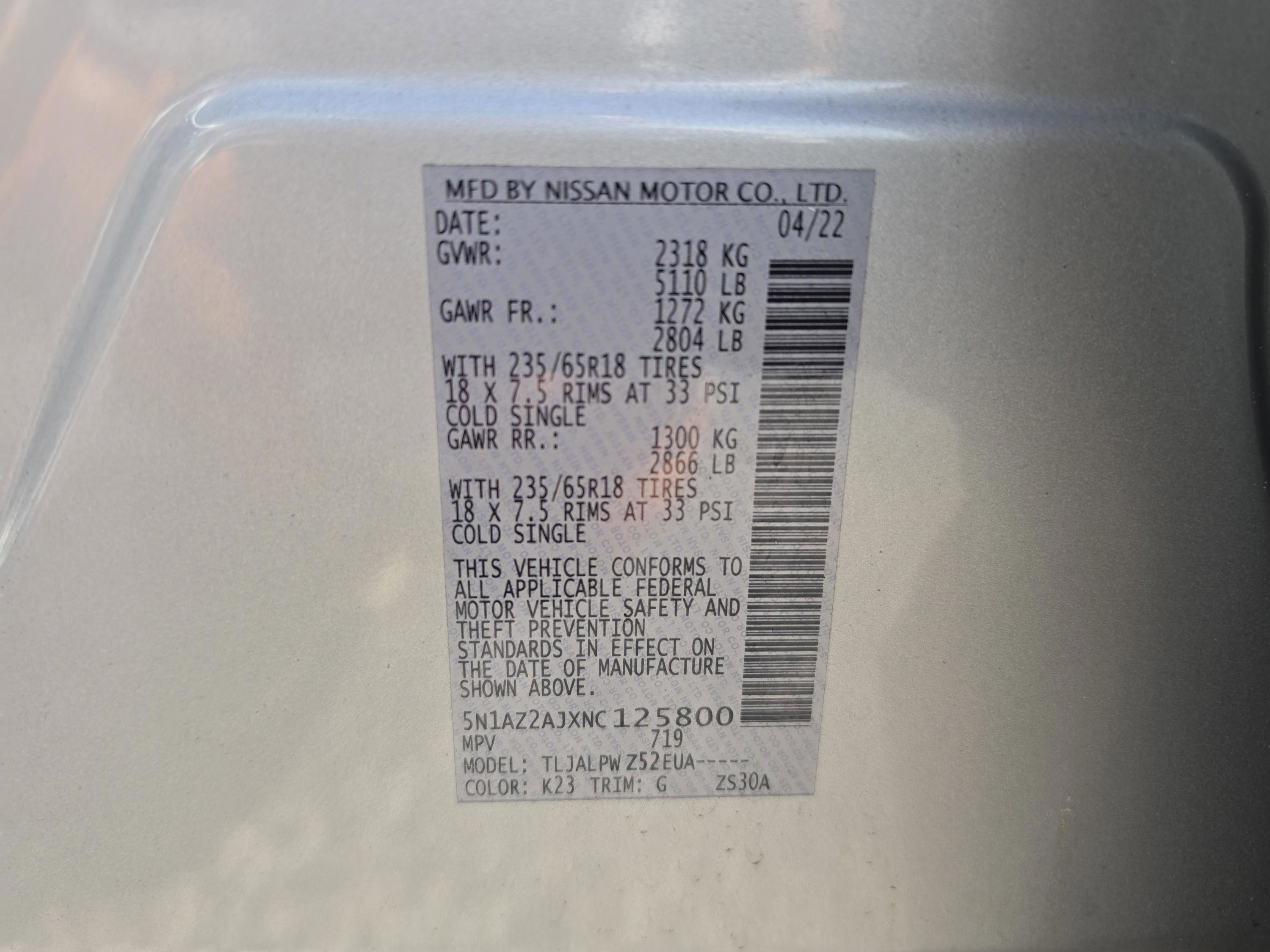 Used 2022 Brilliant Silver Metallic Nissan S image 34