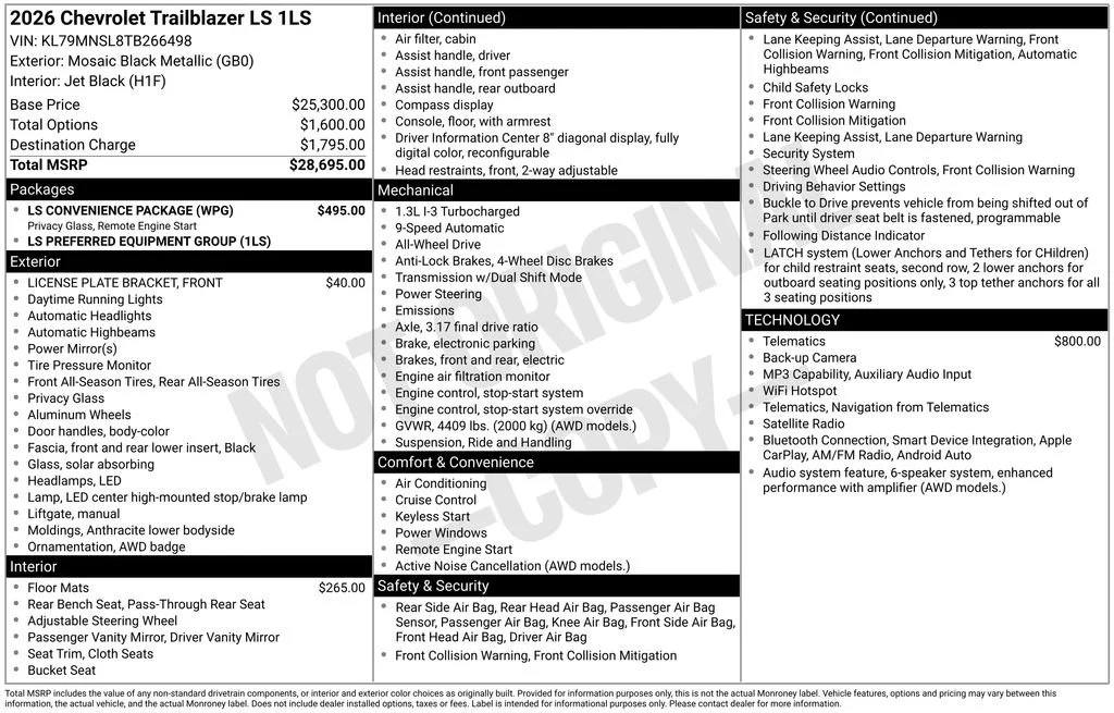 2026 Chevrolet Trailblazer LS - Photo 6