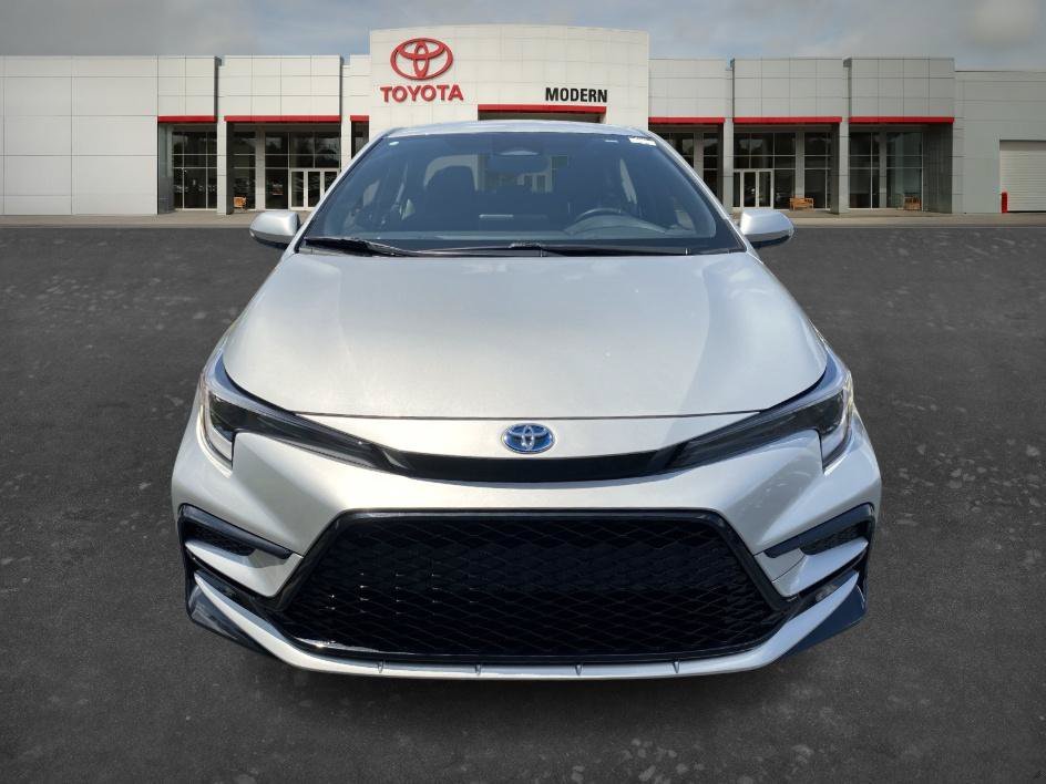 Used 2025 Classic Silver Metallic Toyota Hybrid SE image 2