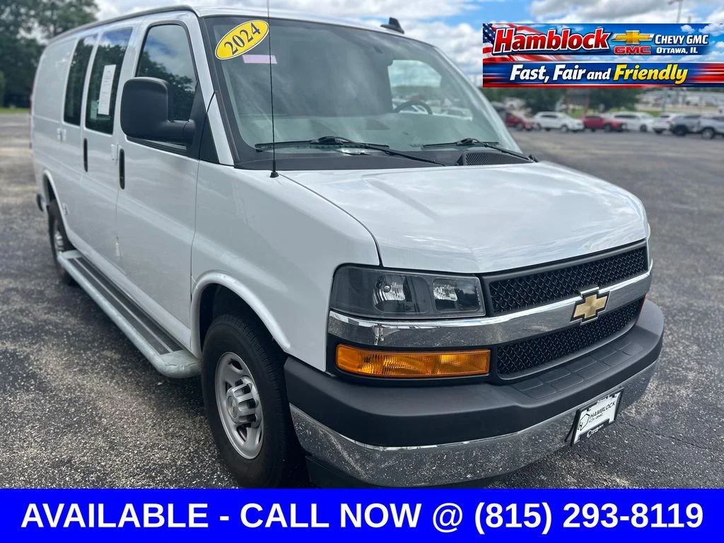 Used 2024 White Chevrolet Work Van image 1