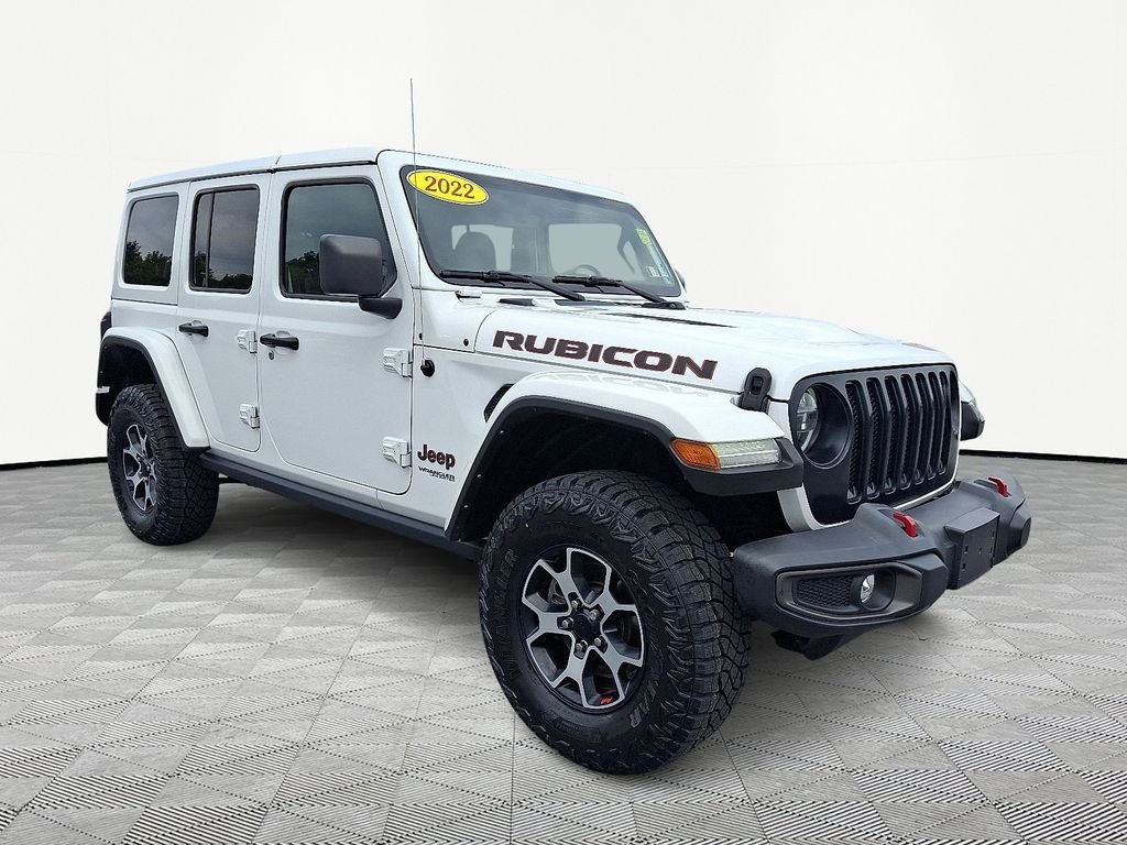 Used 2022 White Jeep Unlimited Rubicon image 1