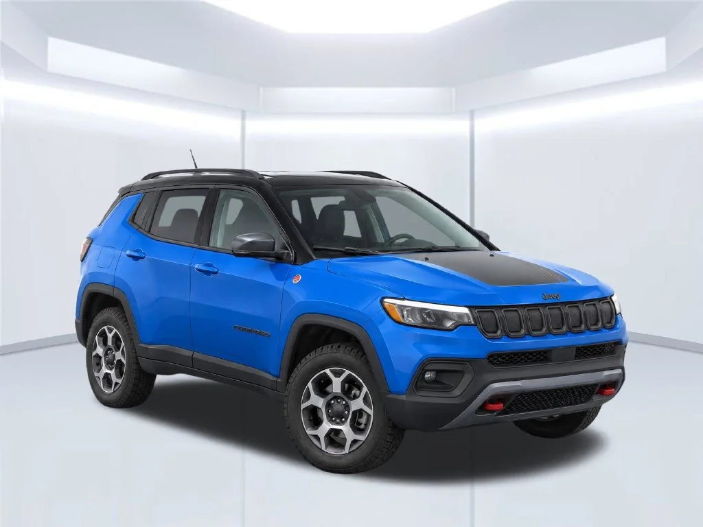 Used 2022 Blue Jeep Trailhawk image 2