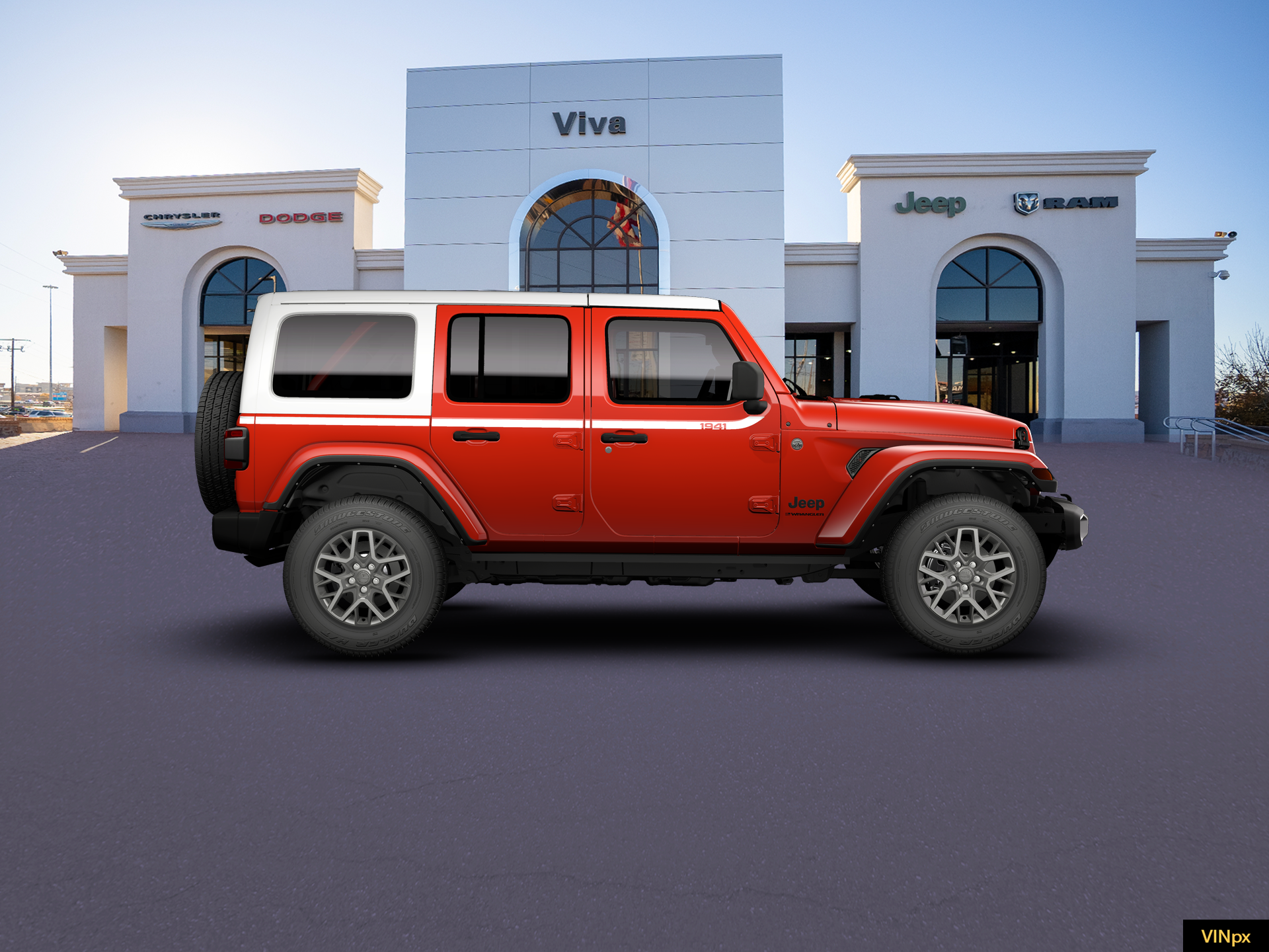 New 2026 Firecracker Red Clear-Coat Exterior Paint Jeep Sahara image 21