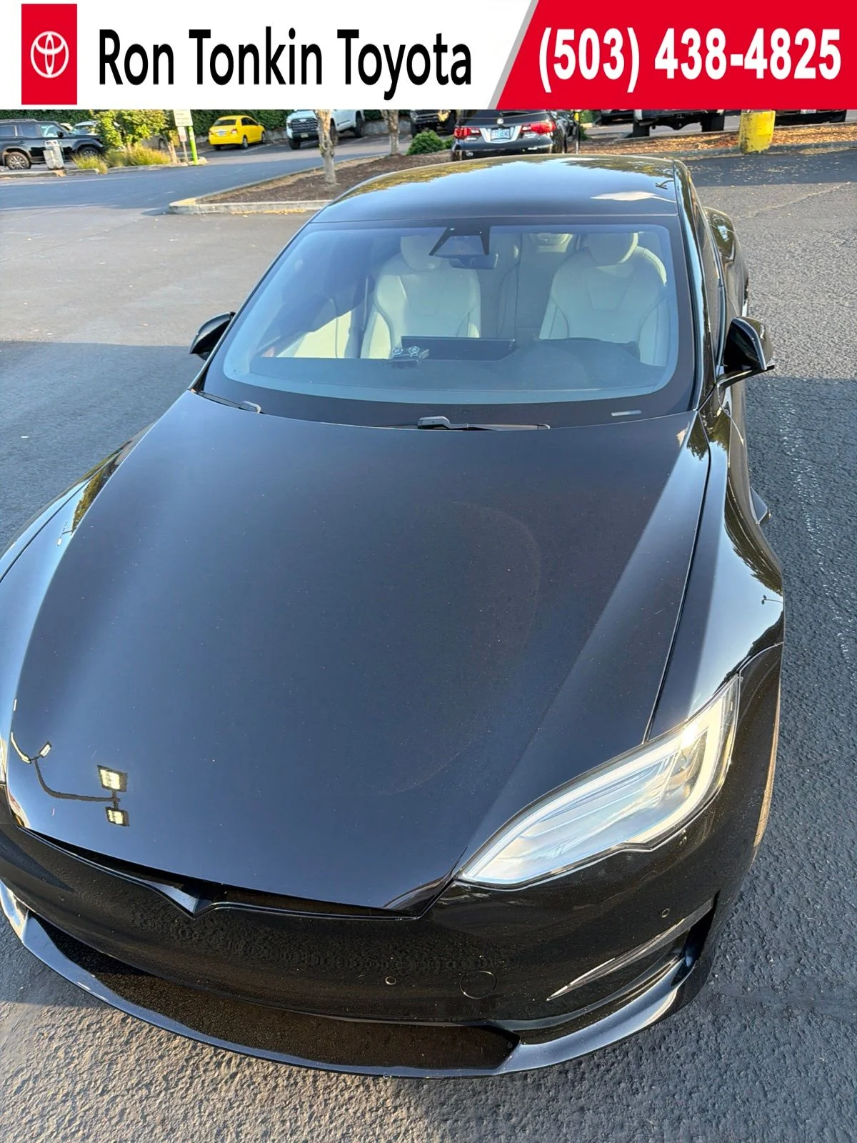 Used 2021 Solid Black Tesla Plaid image 1