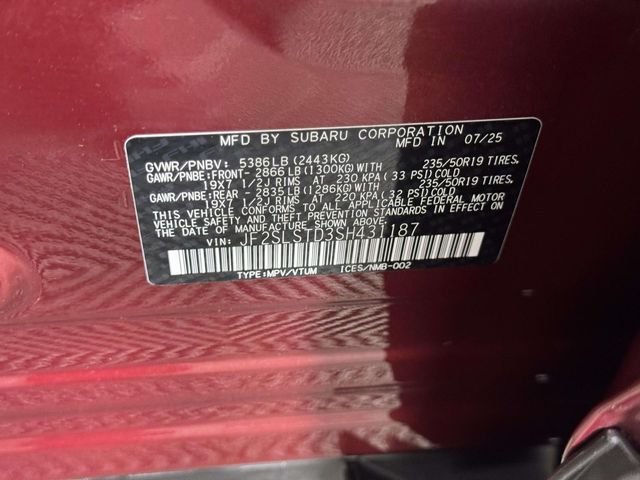 Certified Used 2025 Red Subaru Touring image 16