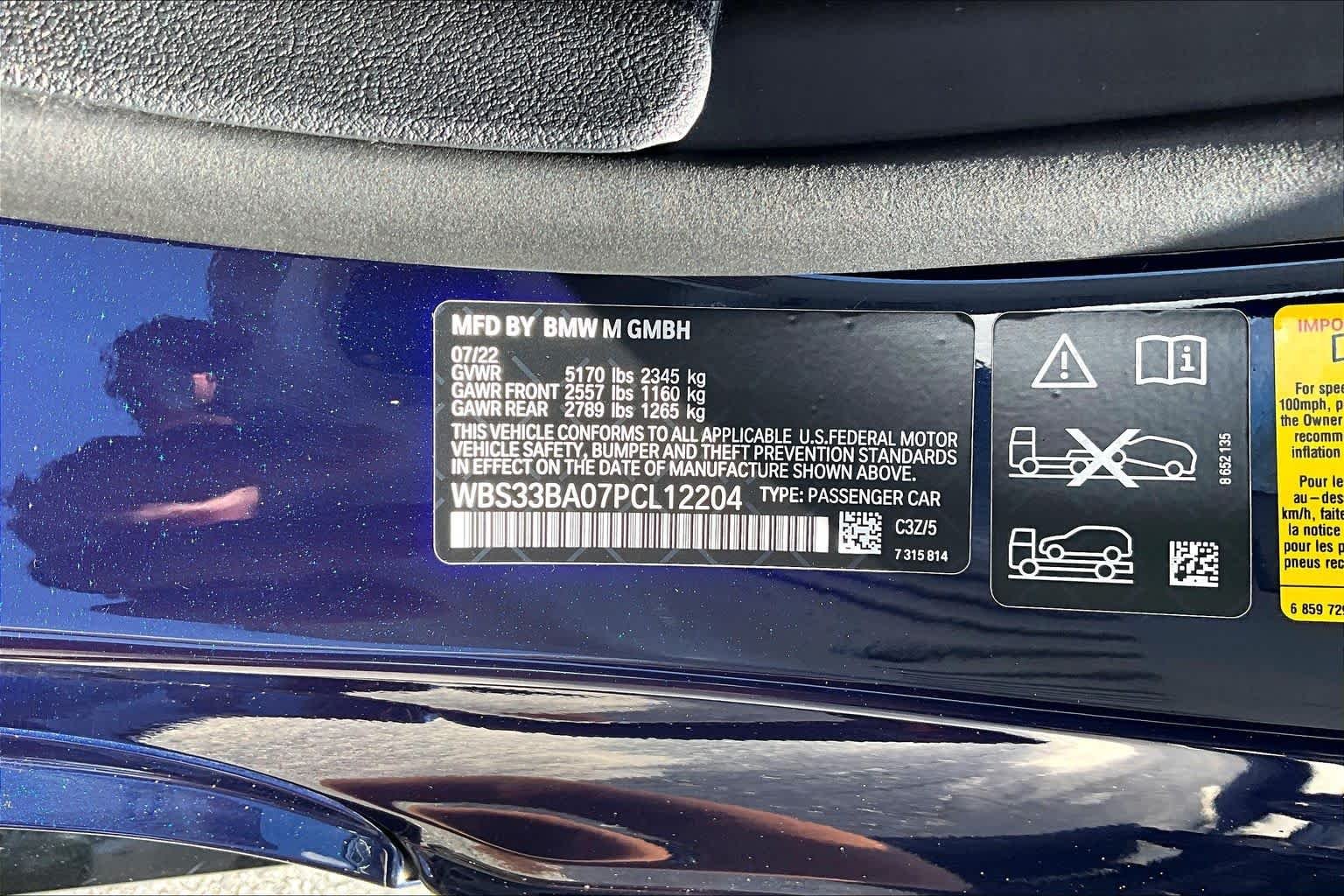 Certified Used 2023 Tanzanite Blue II Metallic BMW Competition xDrive image 34
