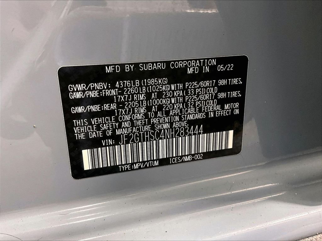 Used 2022 Gray Subaru Sport image 37