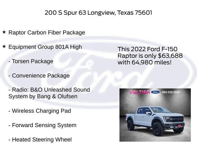 Used 2022 White Ford Raptor image 17