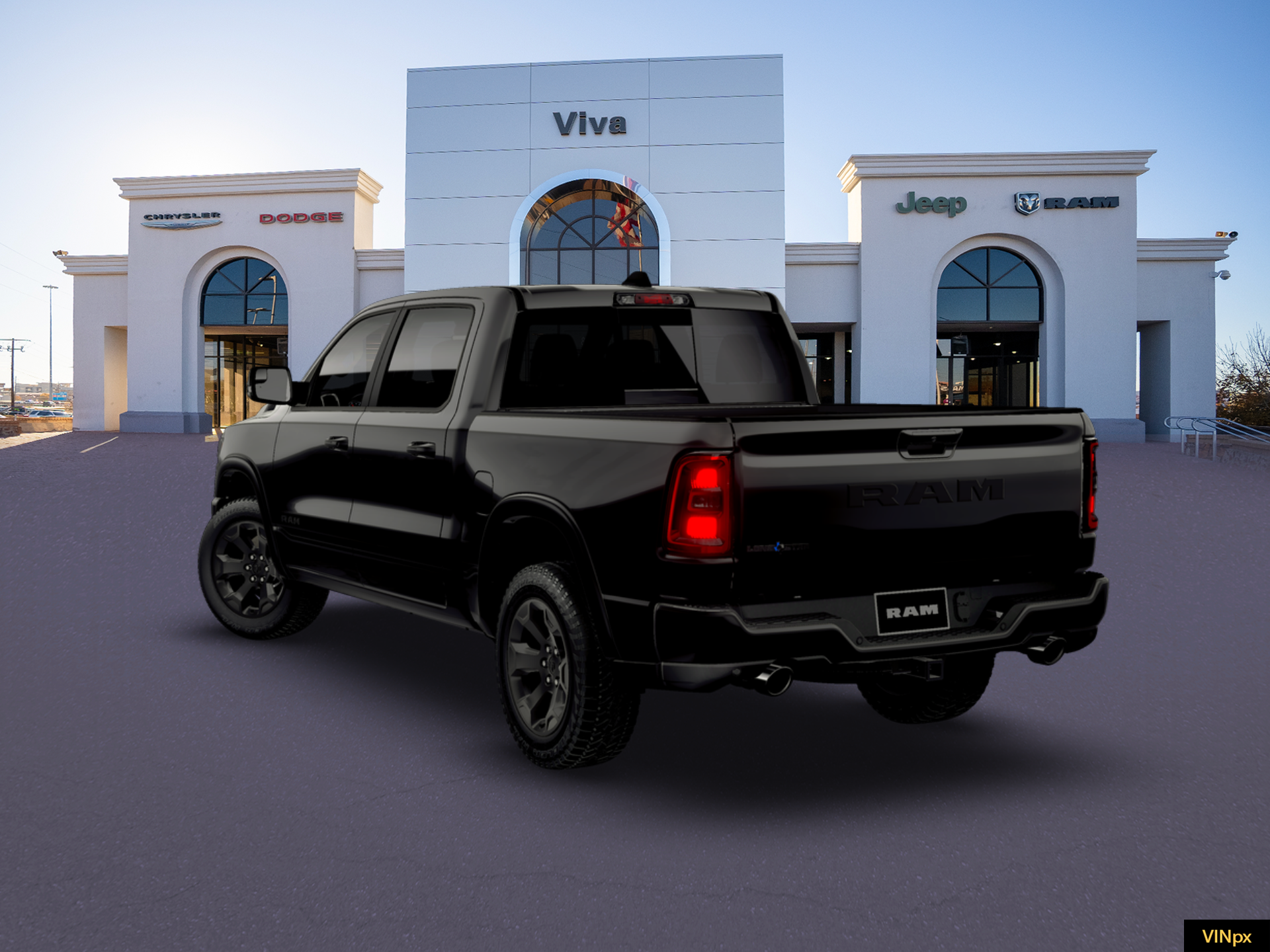 New 2026 Diamond Black Crystal Pearl-Coat Exterior Paint RAM Big Horn/Lone Star image 17