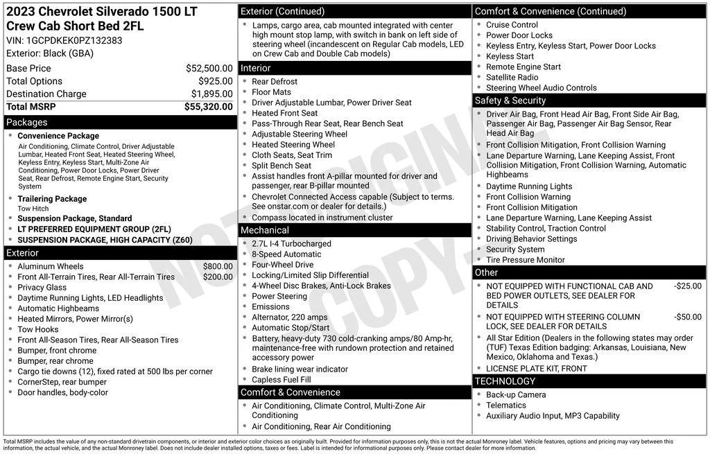 Used 2023 Black Chevrolet LT image 6