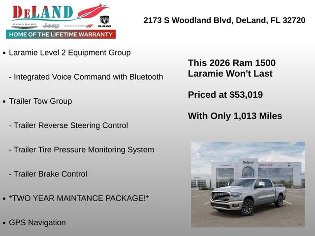 New 2026 Billet Silver Metallic Clear-Coat Exterior Paint RAM Laramie image 18