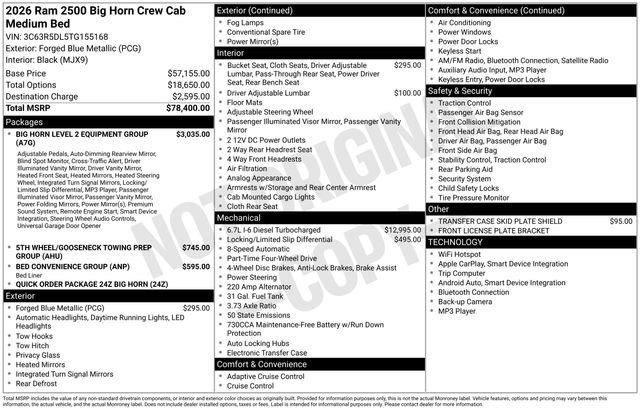 2026 RAM 2500 Big Horn - Photo 33
