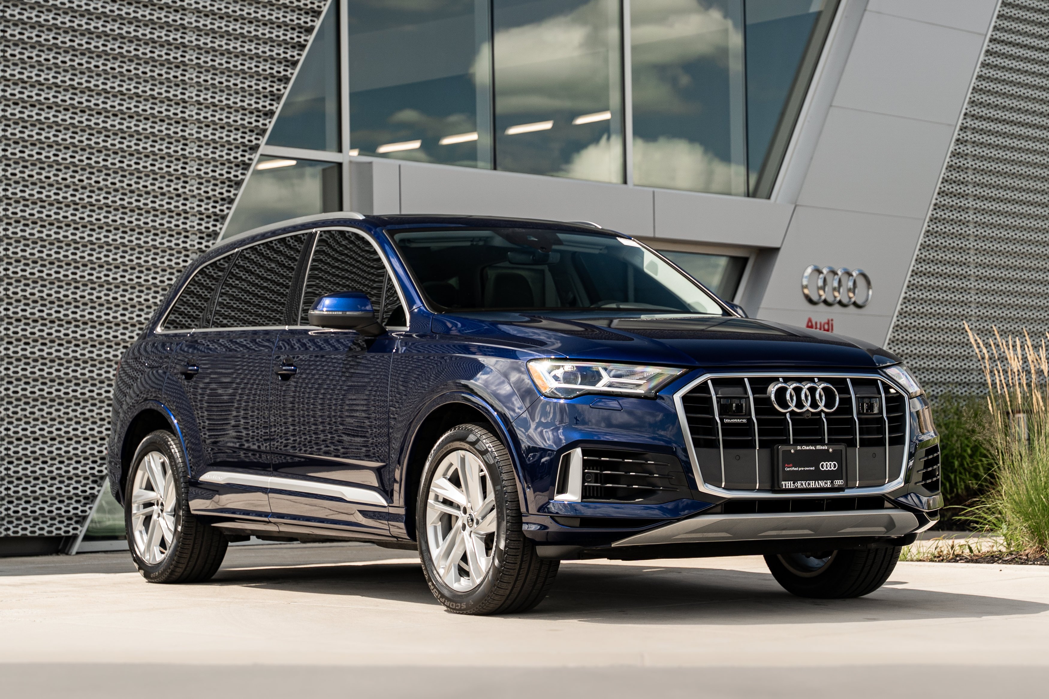 Certified Used 2022 Navarra Blue Metallic Audi Premium Plus image 1