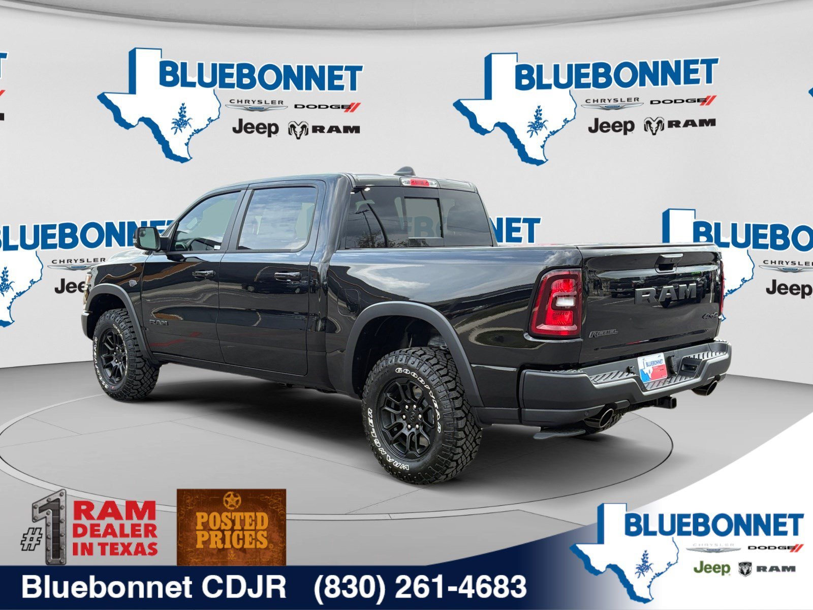 New 2027 Diamond Black Crystal Pearl-Coat Exterior Paint RAM Rebel image 7
