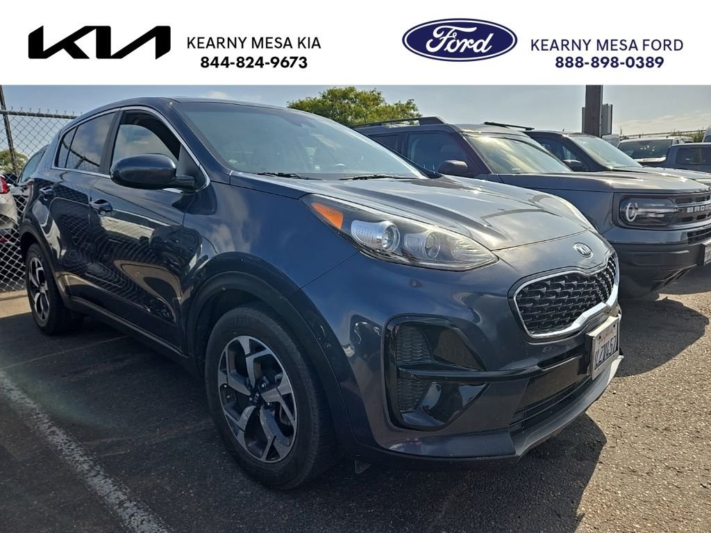 Used 2020 Blue Kia LX image 1