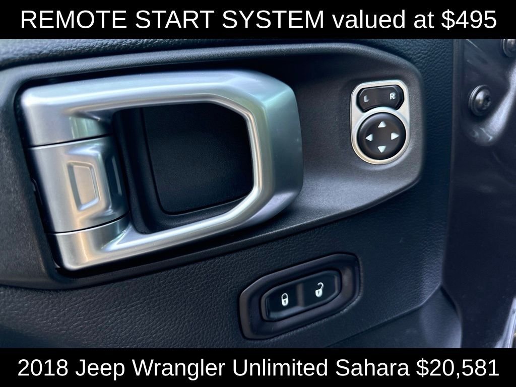 Used 2018 Crystal Metallic Jeep Unlimited Sahara image 12