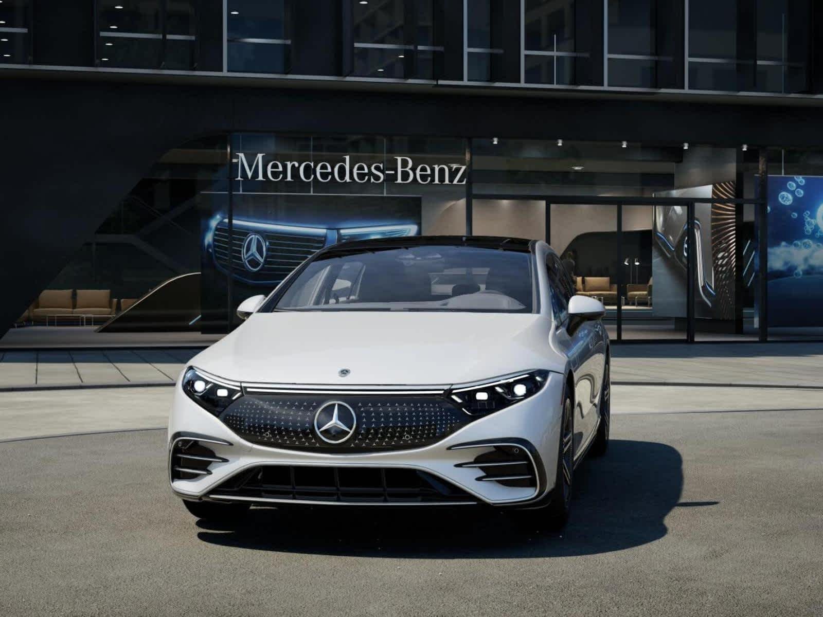 New 2026 MANUFAKTUR Moonlight White Metallic Mercedes-Benz EQS 450+ image 40