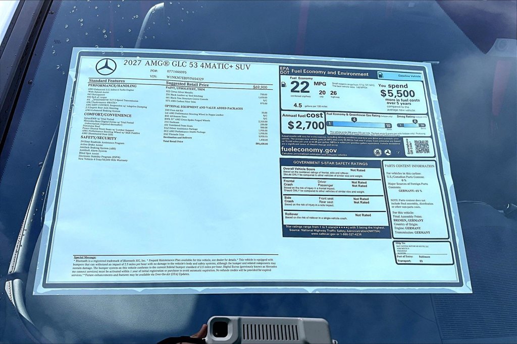 New 2027 Cirrus Silver Metallic Mercedes-Benz  image 14