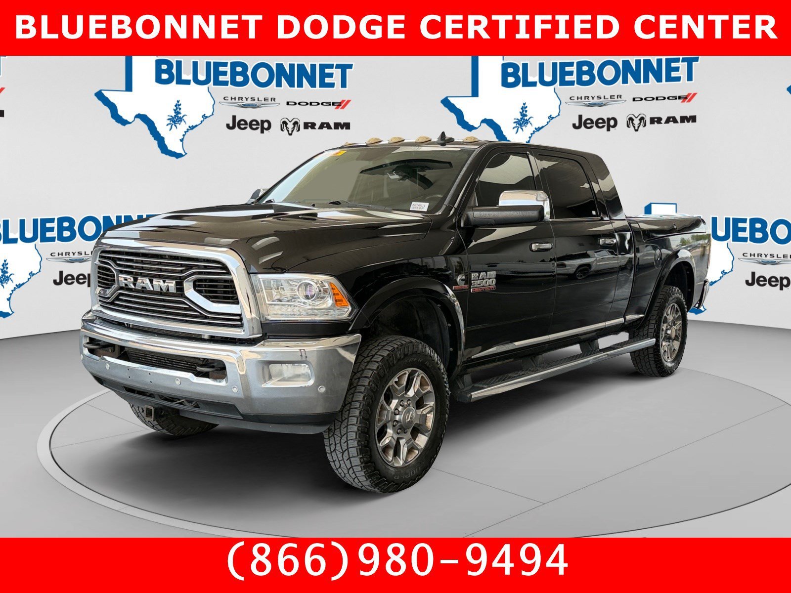 Used 2016 Brilliant Black Crystal Pearlcoat Ram Longhorn Limited image 1