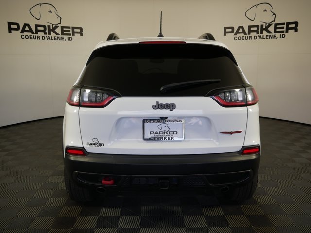 Used 2022 Bright White Clearcoat Jeep Trailhawk w/ Technology Pkg & Comfort Pkg image 6