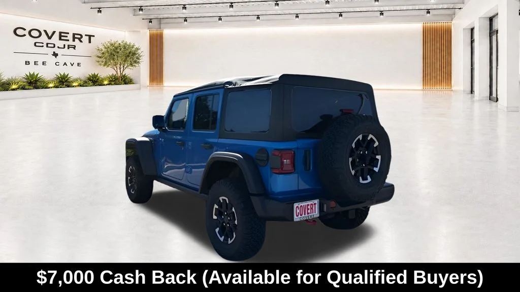 New 2026 Hydro Blue Pearl-Coat Exterior Paint Jeep Rubicon image 9