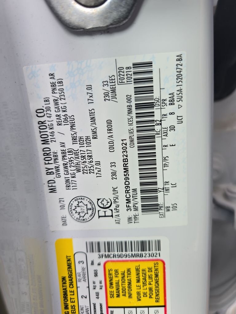 Used 2021 White Ford Badlands image 23