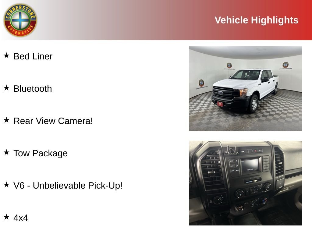 Certified 2018 Ford F-150 XL with VIN 1FTEW1EP0JKF08149 for sale in Elk River, Minnesota