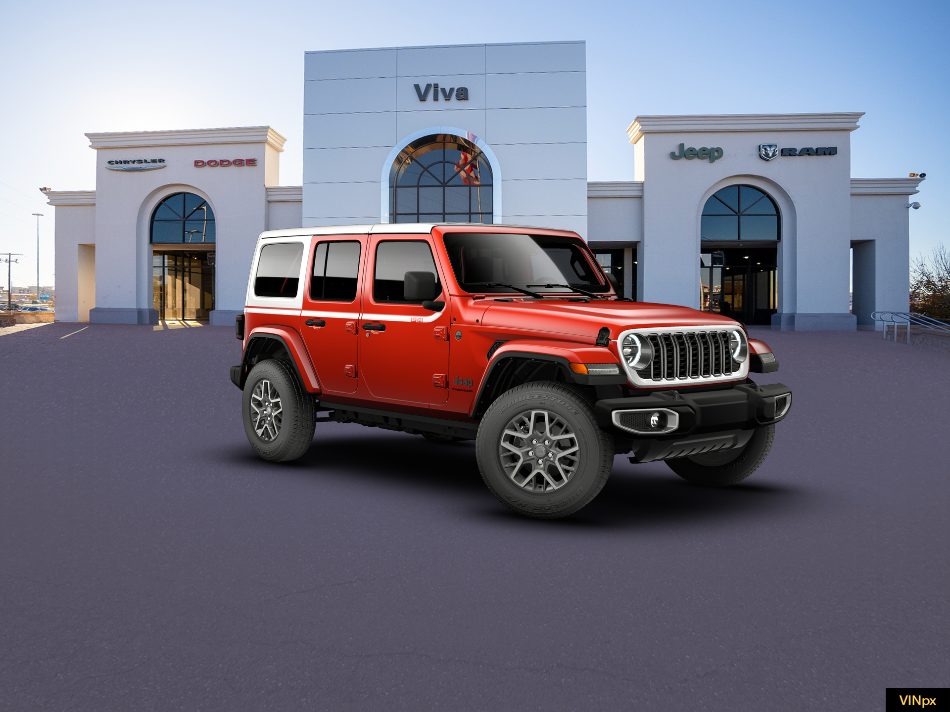 New 2026 Firecracker Red Clear-Coat Exterior Paint Jeep Sahara image 23