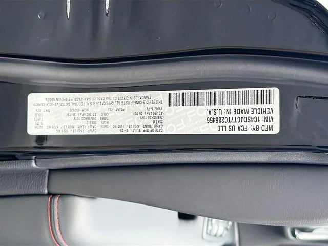 New 2026 Diamond Black Clear-Coat Exterior Paint Dodge GT Premium HEMI V8 image 34