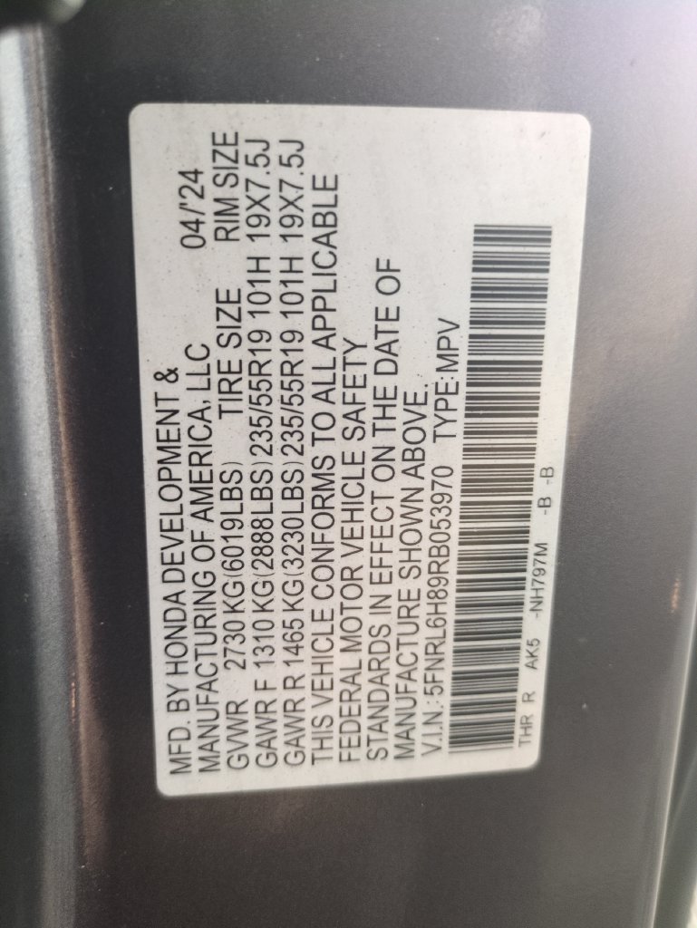Certified Used 2024 Modern Steel Metallic Honda Touring image 36