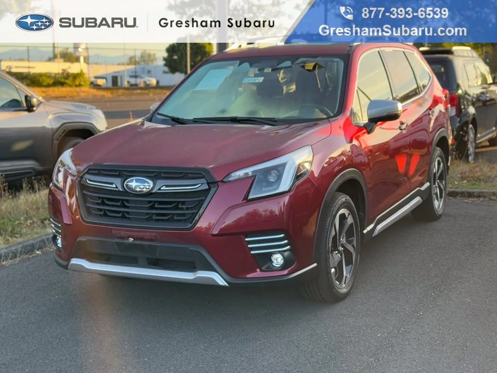 Used 2024 Crimson Red Pearl Subaru Touring image 1