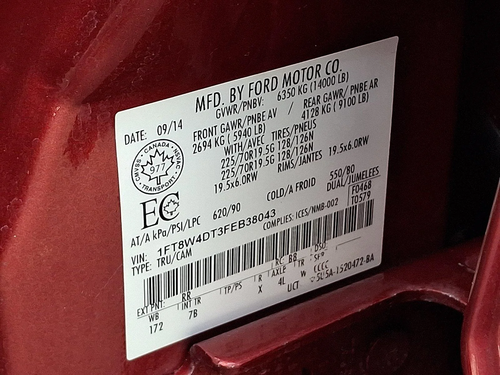 Used 2015 Ruby Red Metallic Tinted Clearcoat Ford Platinum image 27