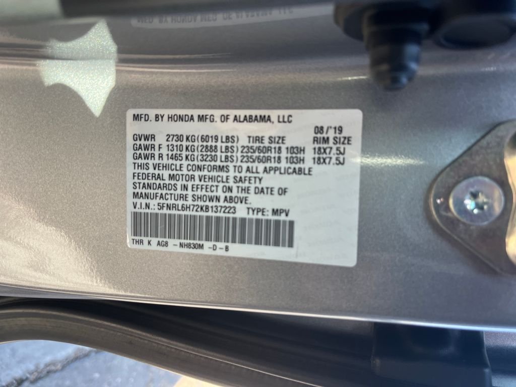 Used 2019 Silver Honda EX-L image 36