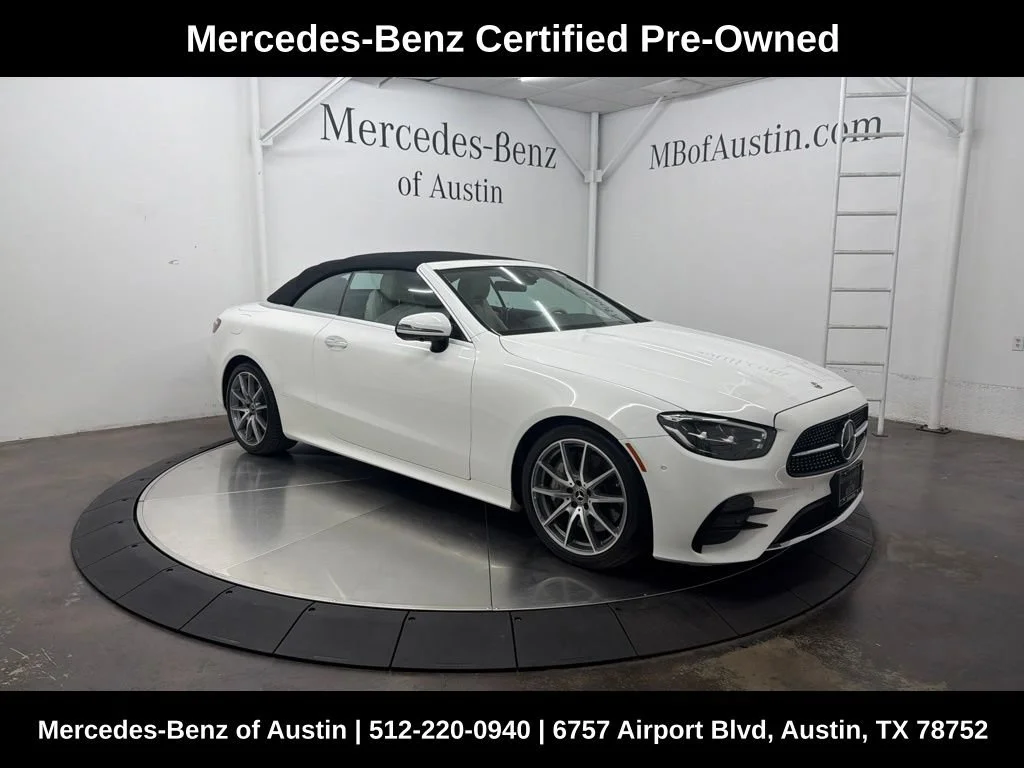 Certified Used 2023 White Mercedes-Benz E 450 image 1