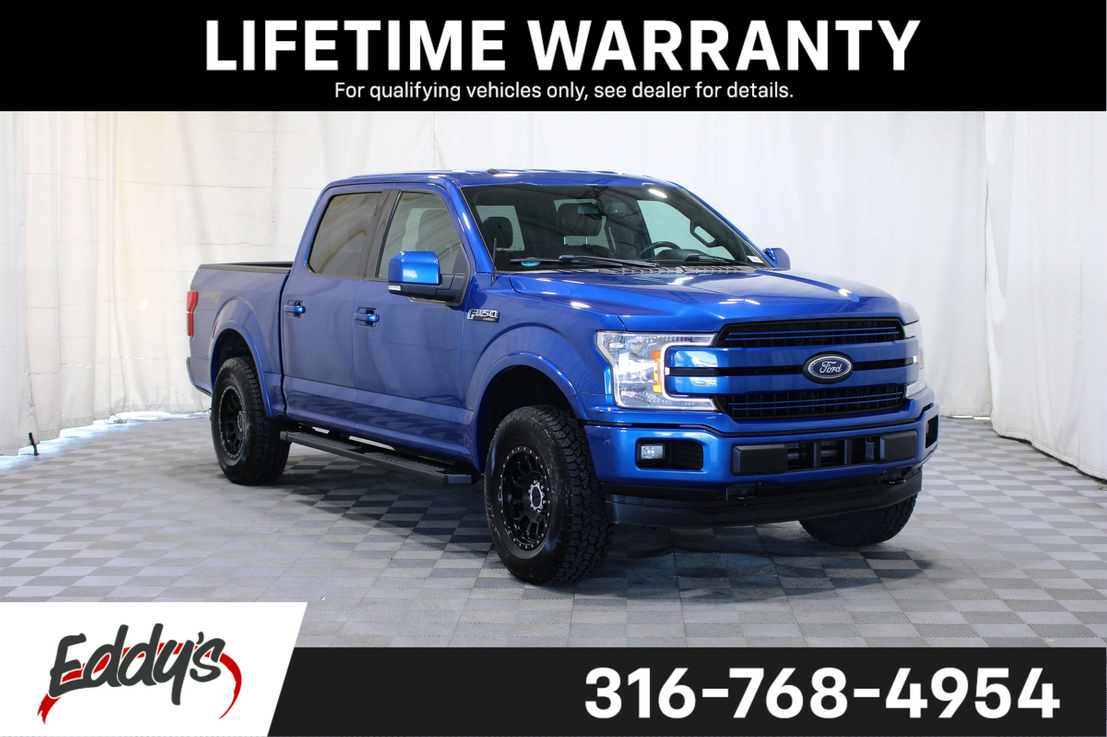 Used 2018 Blue Ford LARIAT image 1