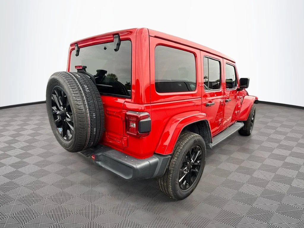 Used 2022 Red Jeep Unlimited Sahara 4xe image 6