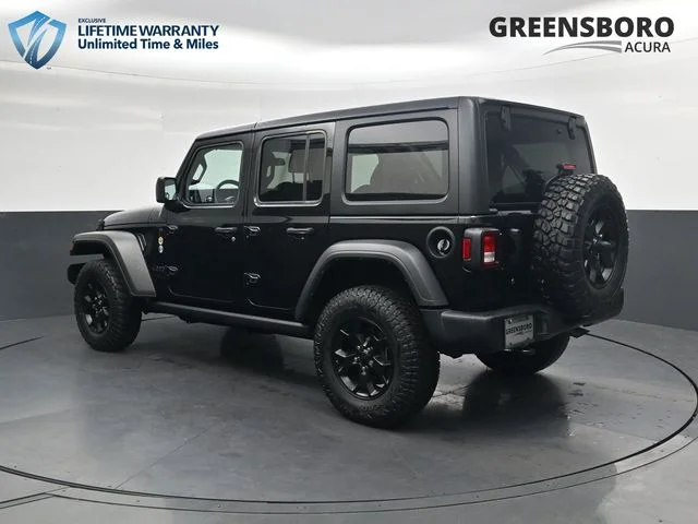 Used 2022 Black Clearcoat Jeep Unlimited Willys image 9