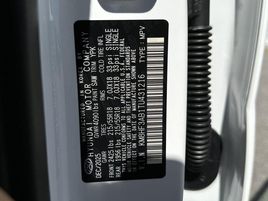 New 2026 Atlas White Hyundai SEL Sport FWD image 25